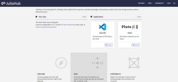 JuliaHub from Julia Computing