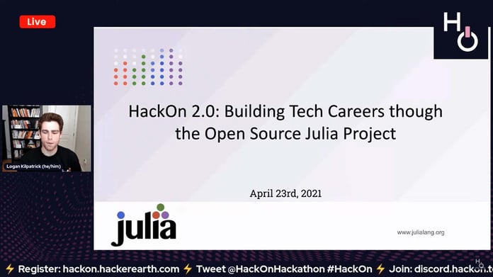 hackon two point zero building tech careers though the open source julia project