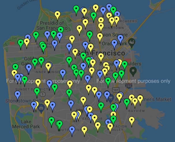 map locations san francisco