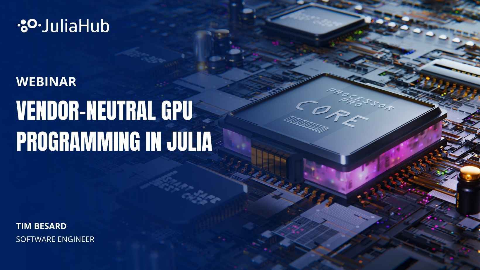 Vendor-neutral GPU programming webinar using KernelAbstractions.jl in Julia.