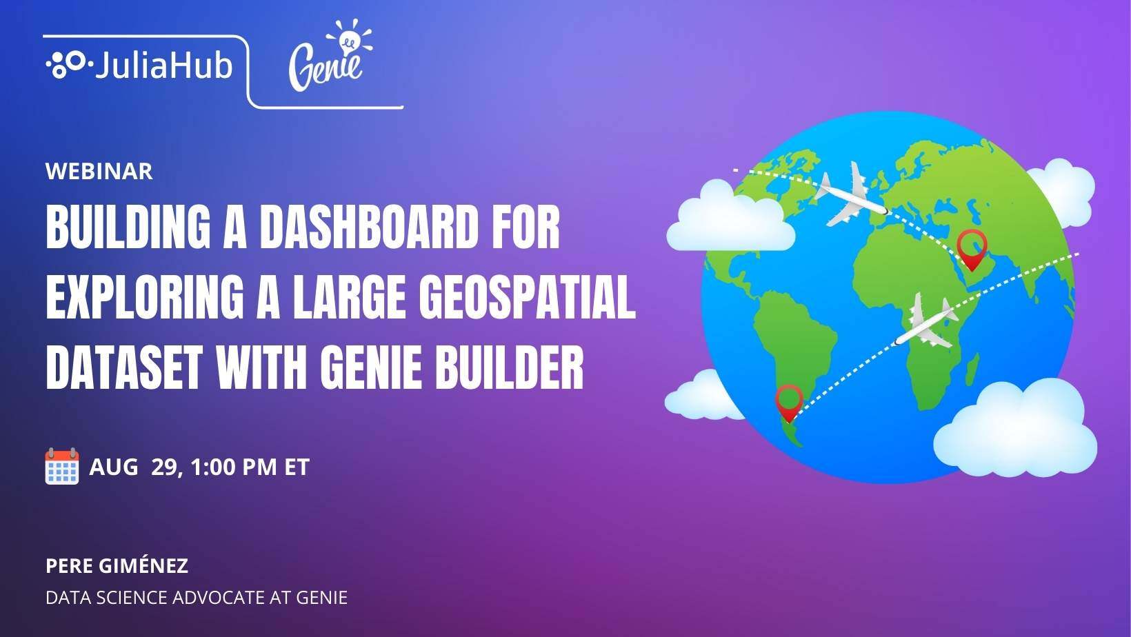 Webinar: Create dynamic geospatial dashboards with Genie Builder.