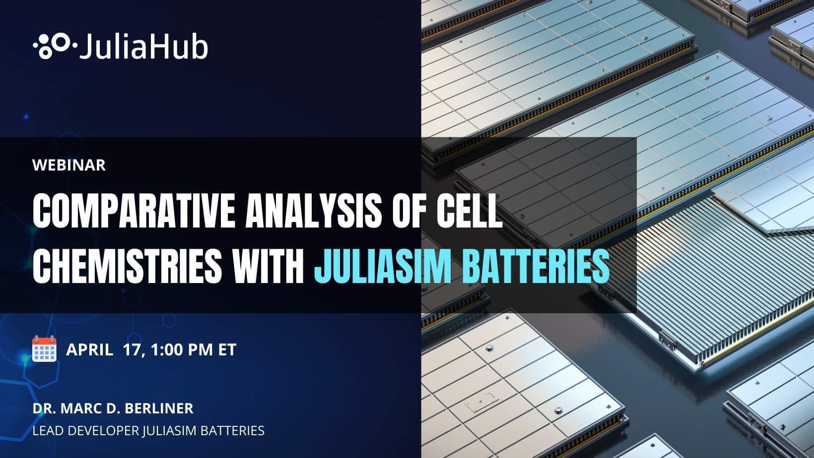 Webinar - Comparative Analysis of Cell Chemistries with JuliaSim Batteries