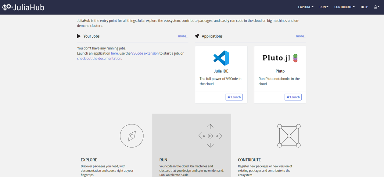JuliaHub from Julia Computing